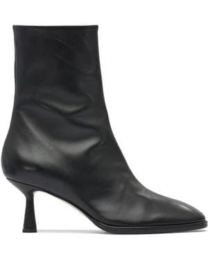 Aeyde "Dorothy 65Mm" Zippered Ankle Boots - Black