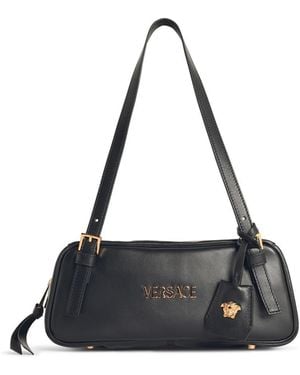 Versace 'Tag' Nappanera Bowlingtasche - Schwarz