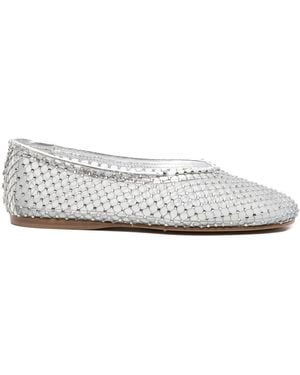 Forte Forte Strass Mesh Ballerina - White