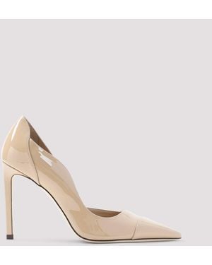 Jimmy Choo Brigitte 100 Lacklederpumps - Natur