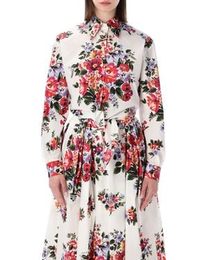 Dolce & Gabbana Floral Print T-Shirt For - White
