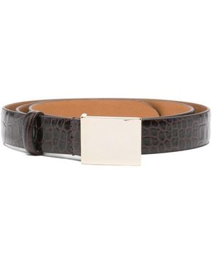 Alysi Leather Belt - White