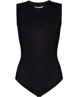 Maison Margiela Ärmelloser Body - Schwarz