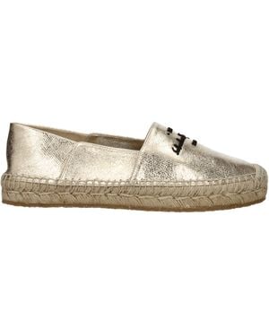 Ferragamo Espadrillas Susana Frauen Leder Gold/Schwarz - Natur