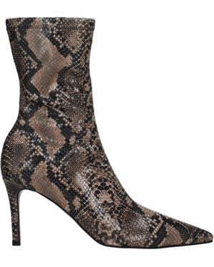 Stella McCartney Women 's Bottes en cuir écologique marron - Gris