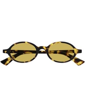 Bottega Veneta Zonnebril Bv1388 S 002 Havana/geel Uniseks