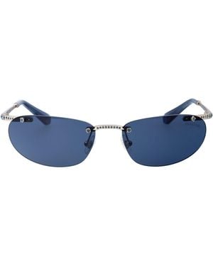 Swarovski Oval Sunglasses 0 Sk7019 402555 - Blue