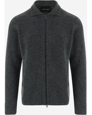 Tagliatore Trui Van Wol-katoenmix - Zwart
