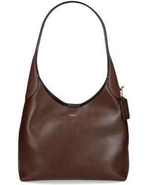 COACH Trainer Brooklyn 28 Leder -Hobo -Tasche - Braun
