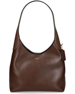 COACH Brooklyn 28 Leather Hobo Bag - Brown