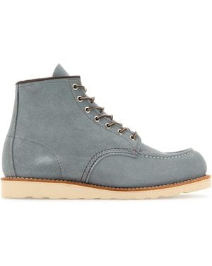 Red Wing Suede Ankle Boots - Blue