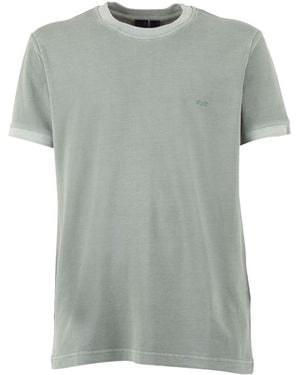 Fay T Shirts With Embroidery - Gray