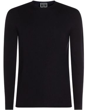 Giorgio Armani Kasjmier Trui Met Ronde Hals - Zwart