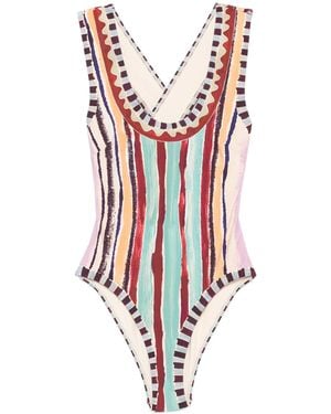 ALÉMAIS Michelle Scoop Neck One Piece - White
