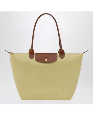 Longchamp Pistachio Colored Le Pliage Original L Bag - Green