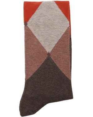 Ballantyne Argyle Socks - Brown