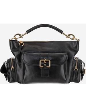 Chloé Shiny Lederkameratasche - Schwarz