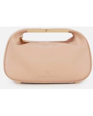 Elisabetta Franchi Hobo With Jewel Handle - Natural