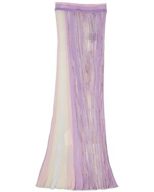 Missoni Elastic Maxi Skirt - Purple