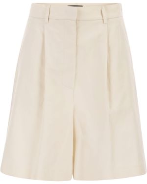 Weekend by Maxmara Wkdecuba Bermudashorts aus Baumwolle und Leinen - Natur