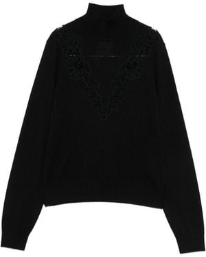 Zimmermann Valiant Wool Turtle-Neck Sweater - Black