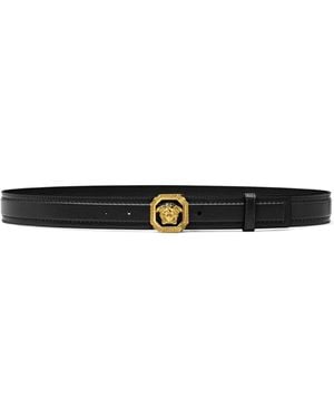 Versace La Medusa Ledergürtel - Schwarz