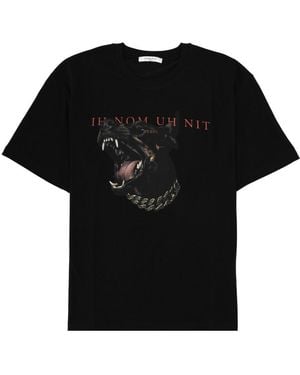 ih nom uh nit "Dobermann" T-Shirt - Black