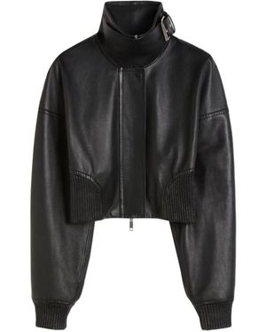 SPORTMAX PRE Leather Jacket - Black
