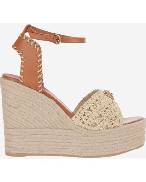 Versace La Medusa Keilsandalen - Natur