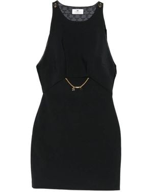 Elisabetta Franchi Corset Dress - Black