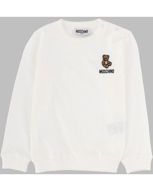 Moschino Felpa Con Logo - White