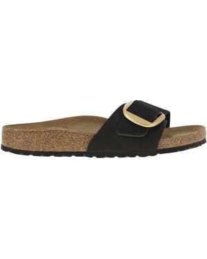 Birkenstock Madrid Big Buckle Flat Sandal - Black