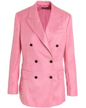 Tom Ford Multicolor Viscose Blazer - Pink