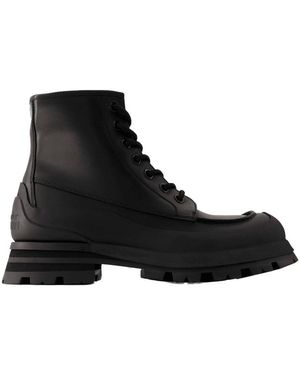 McQueen Botas de tobillo de banda - Negro