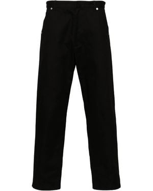 Prada Toelopende Jeans Met Driehoekig -logo - Zwart
