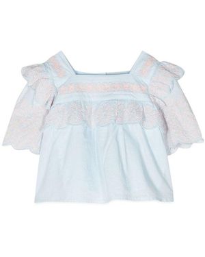 Stella McCartney Stella Mc Cartney Top Square Neckline Mc - Blue