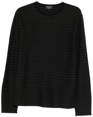 Emporio Armani Wool Crewneck Jumper - Black