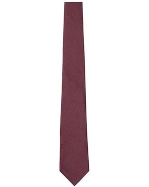Gucci Cotton And Silk Tie - Purple