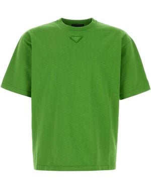 Prada Crew Neck T-Shirt - Green