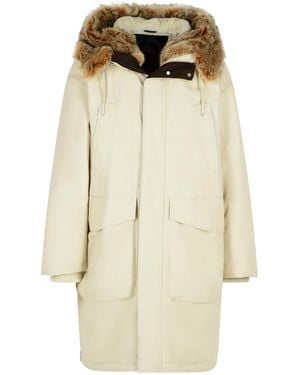 Moose Knuckles 'Dawson' Cream Cotton Blend Parka - Natural