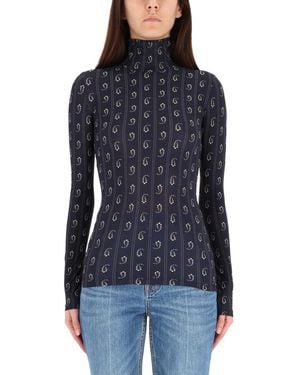 Tory Burch Shirt With Print - Blue