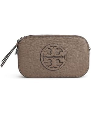 Tory Burch 'Miller' Mini -Umhängetasche in braunem Lear