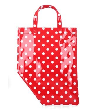 Comme des Garçons Polka Dot Tote Bag - Red