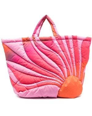 ERL Gefütterter Daunen-Shopper mit Sonne - Pink