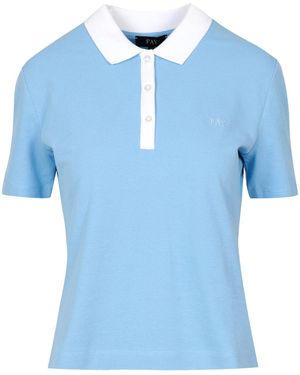 Fay T-Shirts und Polos Hellblau+Weiß