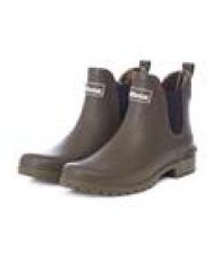 Barbour Stiefel Grün - Braun