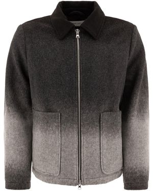 NN07 "Gael" Wollmischjacke - Schwarz
