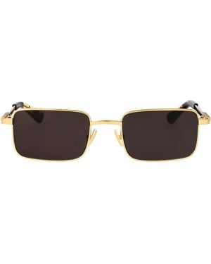 Bottega Veneta Metal Sunglasses - Brown