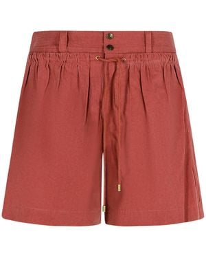 Isabel Marant 'Ingrid' rote Baumwollshorts