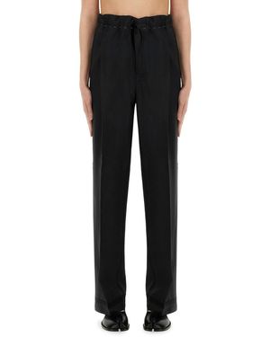 Maison Margiela Mohair Wool Trousers - Black
